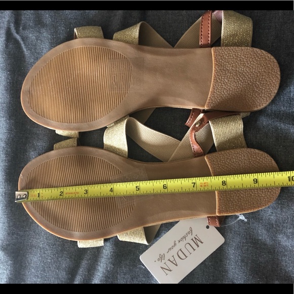 Gold & Tan Gladiator Sandals NWT!!! So Comfy! :) - Picture 11 of 12